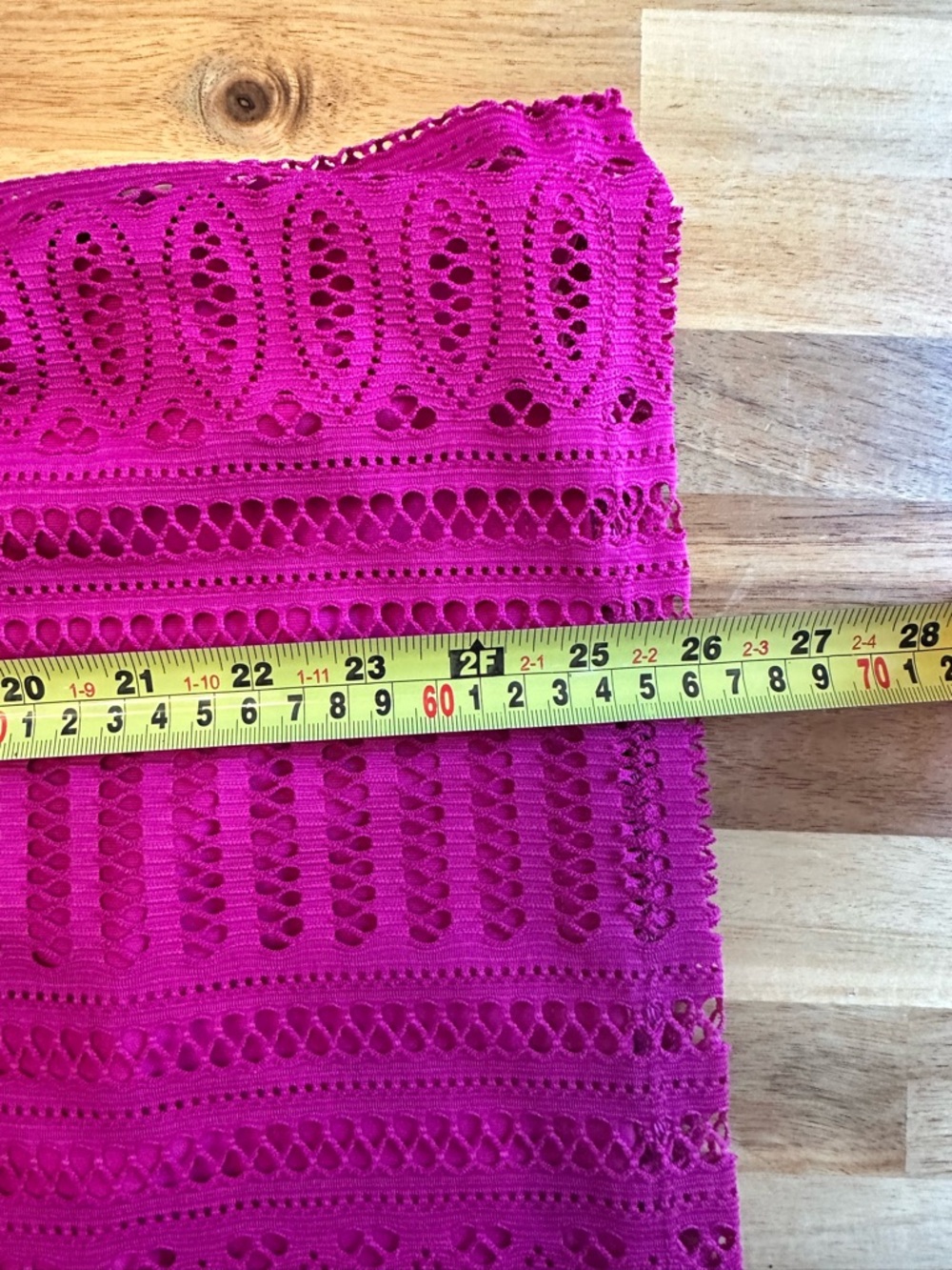 NWOT Dana Buchman Magenta Pink Crochet Lace Top Women's XL Boho Feminine - Picture 10 of 14